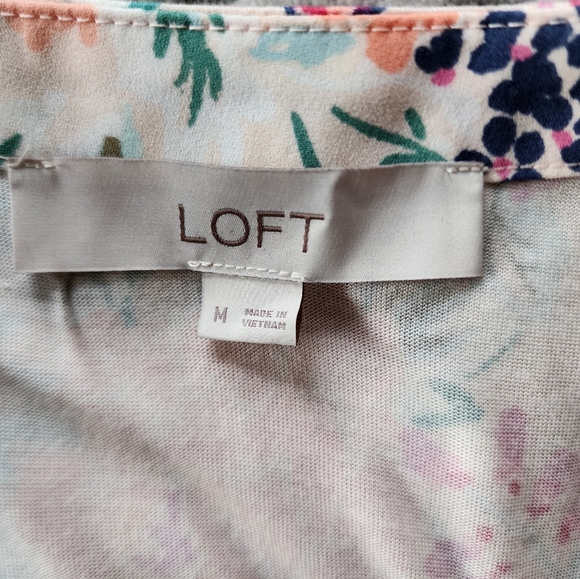 LOFT floral tank top, medium - Picture 4 of 5